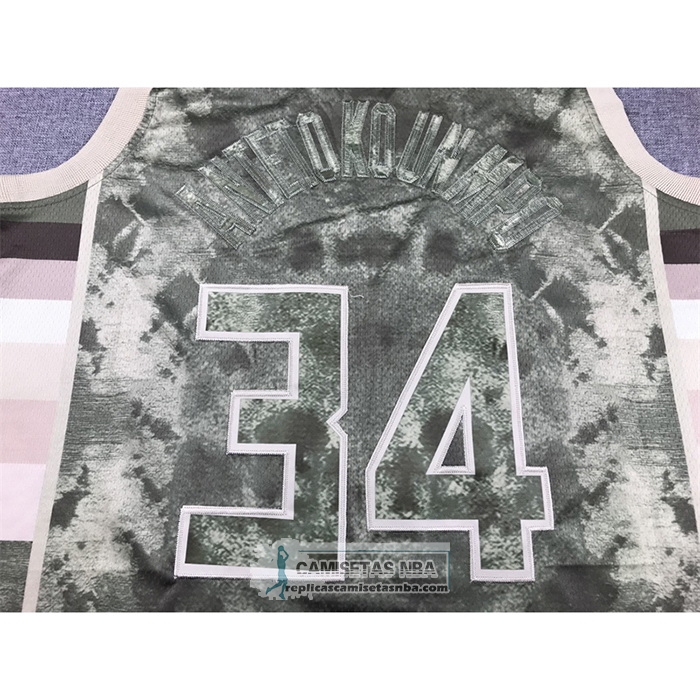 Camiseta Milwaukee Bucks Giannis Antetokounmpo NO 34 Select Series 2023 Marron